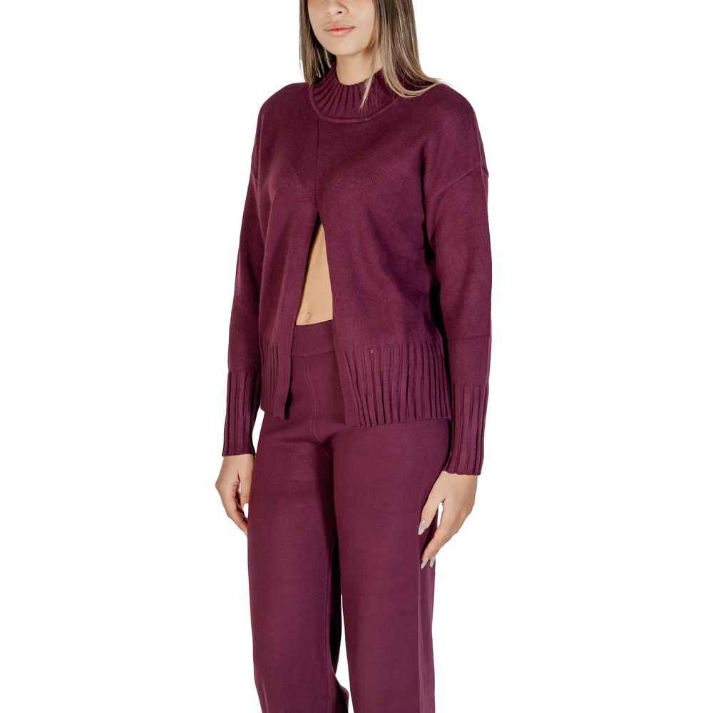 Cleré Purple Viscose Cardigan