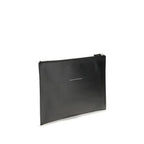 MM6 Black Calf Leather Bos Taurus Clutch Bag