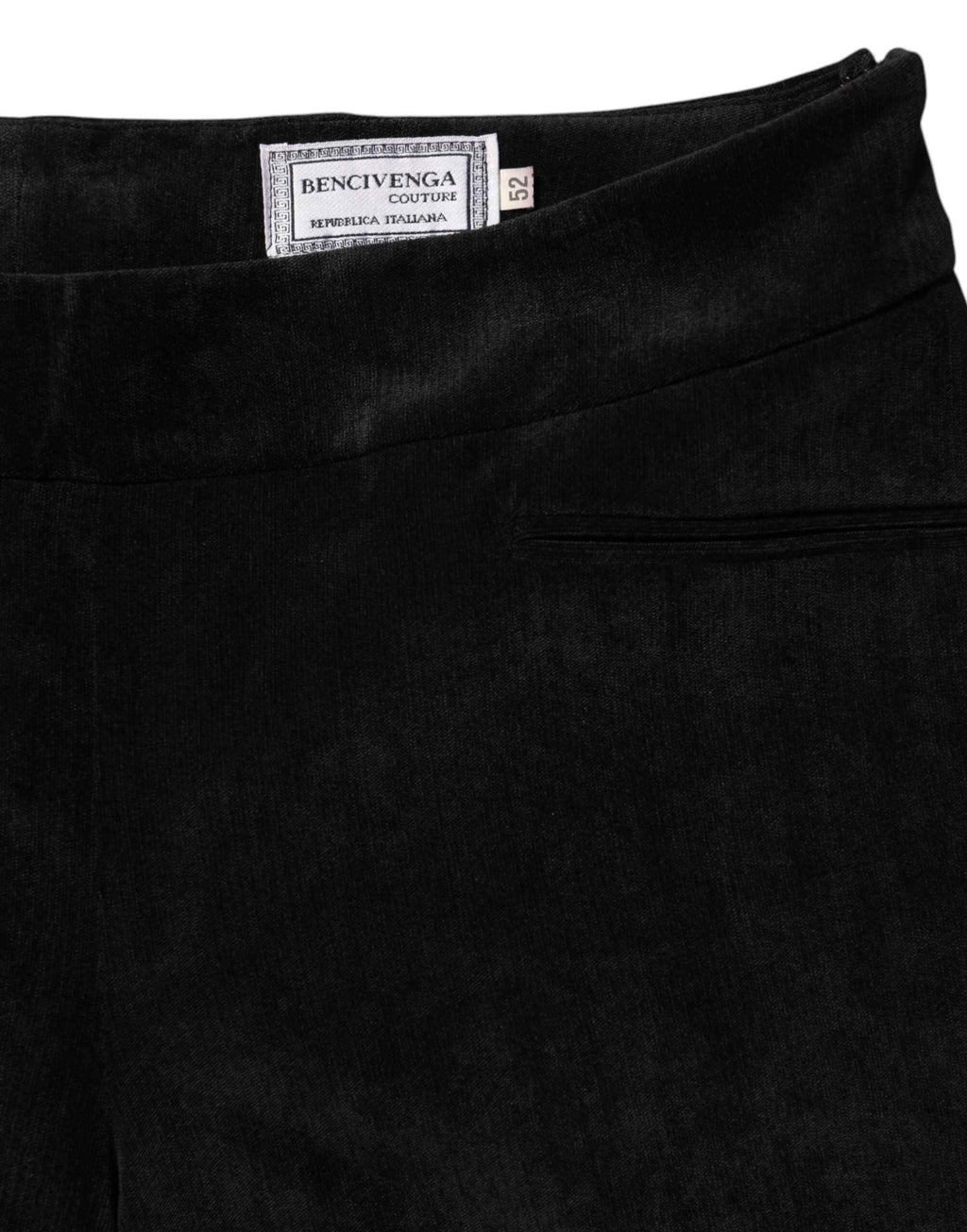 BENCIVENGA Black High Waist Straight Dress Trouser Pants
