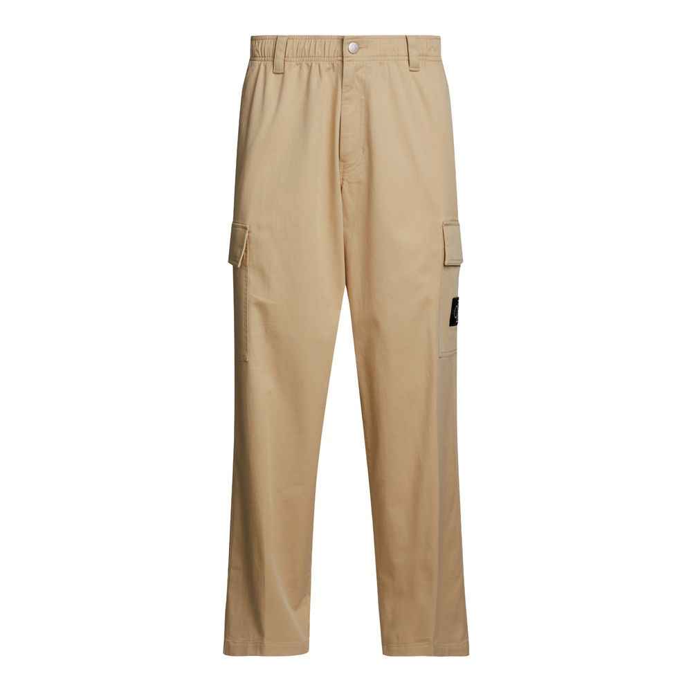 Calvin Klein Jeans Beige Recycled Cotton Pant