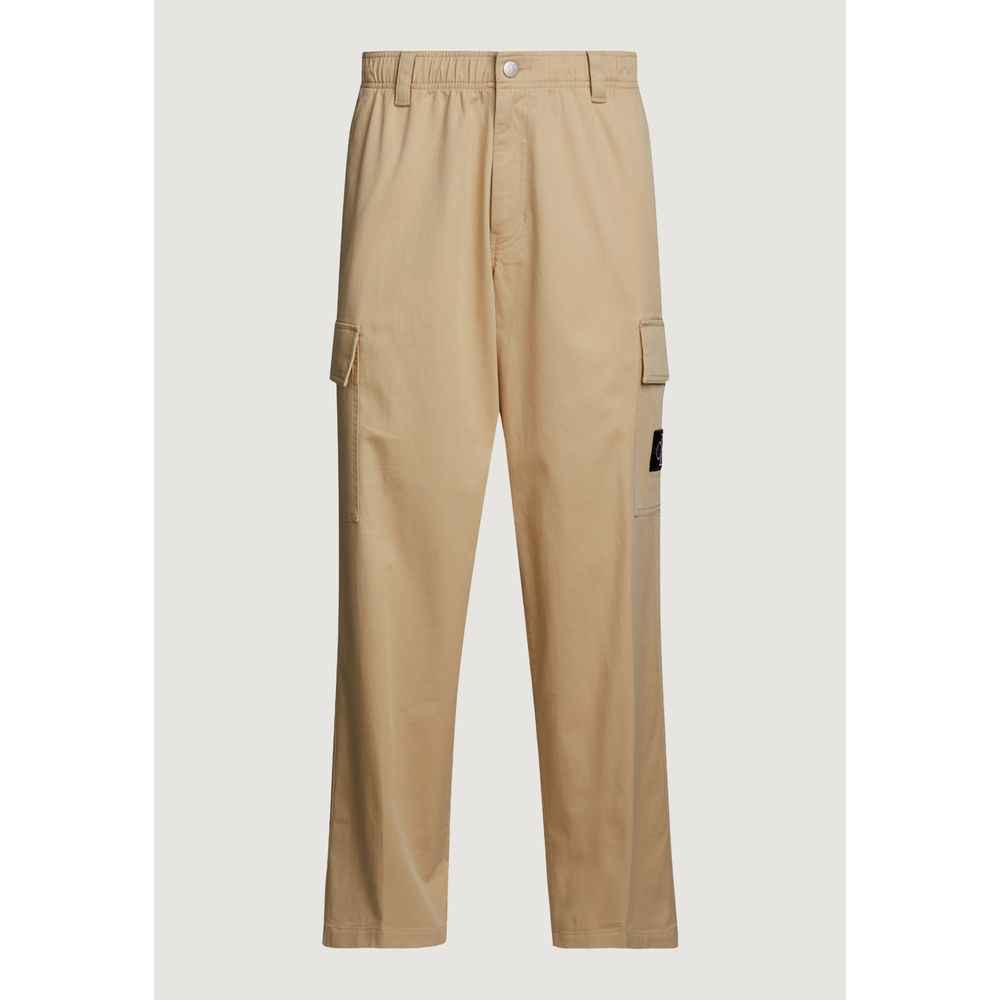 Calvin Klein Jeans Beige Recycled Cotton Pant