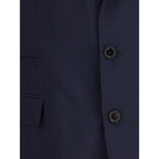 Brunello Cucinelli Blue Wool Blazer