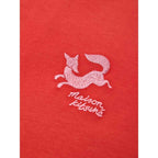 Maison Kitsuné Red Cotton T-Shirt