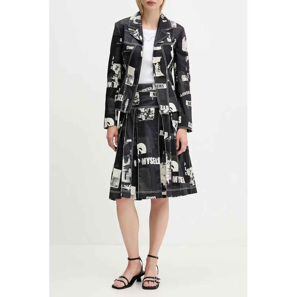 Desigual Black Cotton Skirt