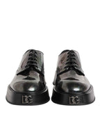 Dolce & Gabbana Multicolor Leather Lace-up Men Formal Derby Shoes