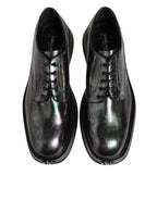 Dolce & Gabbana Multicolor Leather Lace-up Men Formal Derby Shoes
