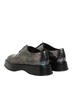 Dolce & Gabbana Multicolor Leather Lace-up Men Formal Derby Shoes