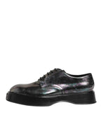 Dolce & Gabbana Multicolor Leather Lace-up Men Formal Derby Shoes