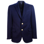 Made in Italy Blue Wool Men's Blazer