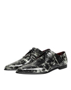 Dolce & Gabbana Marbled Pattern Dress Lace Up Derby Shoes