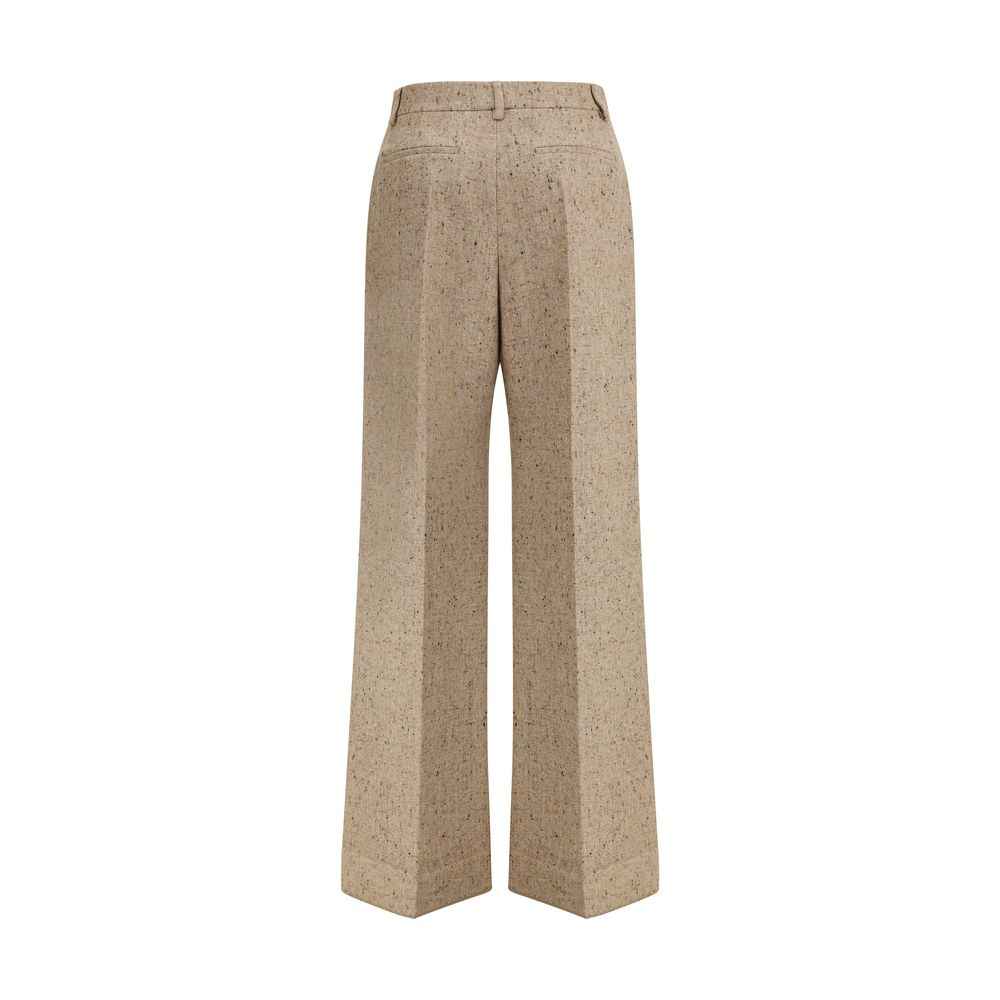 Valentino Palazzo Trousers in Bottonato Natté