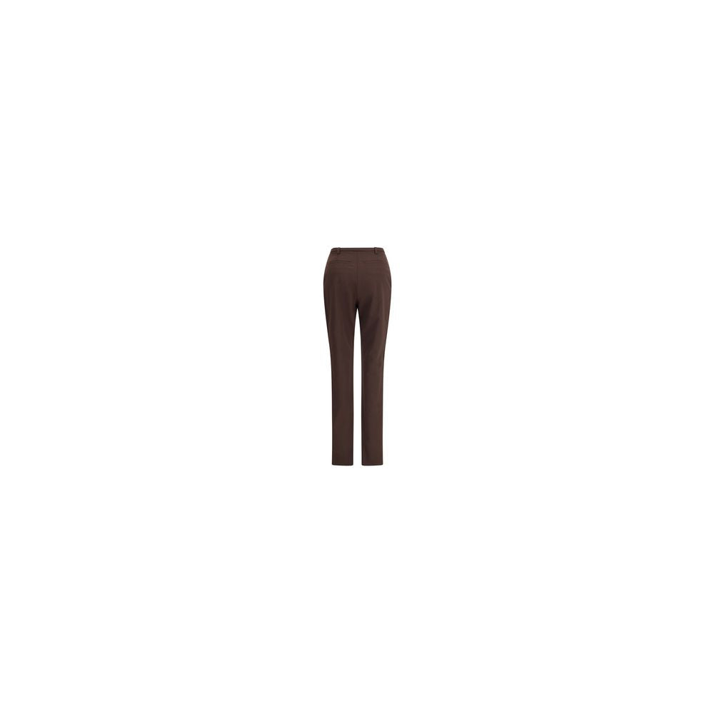 The Latest Brown Polyester Skinny Pants