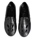 Dolce & Gabbana Black Rubber Slides Low Top Sneakers Shoes