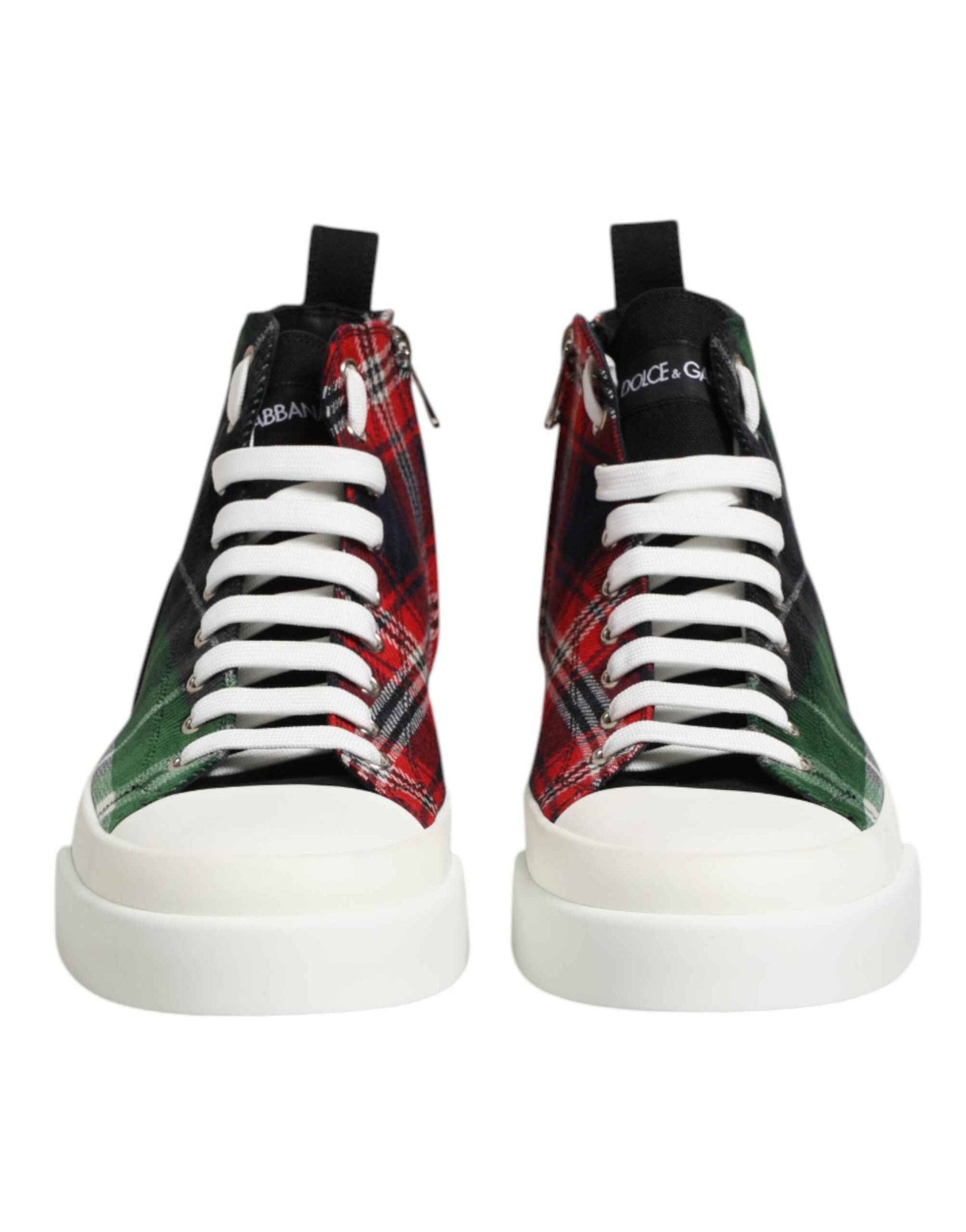 Dolce & Gabbana Multicolor Cotton High Top Men Sneakers Shoes