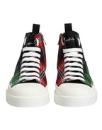 Dolce & Gabbana Multicolor DG Logo Men High Top Sneakers Shoes