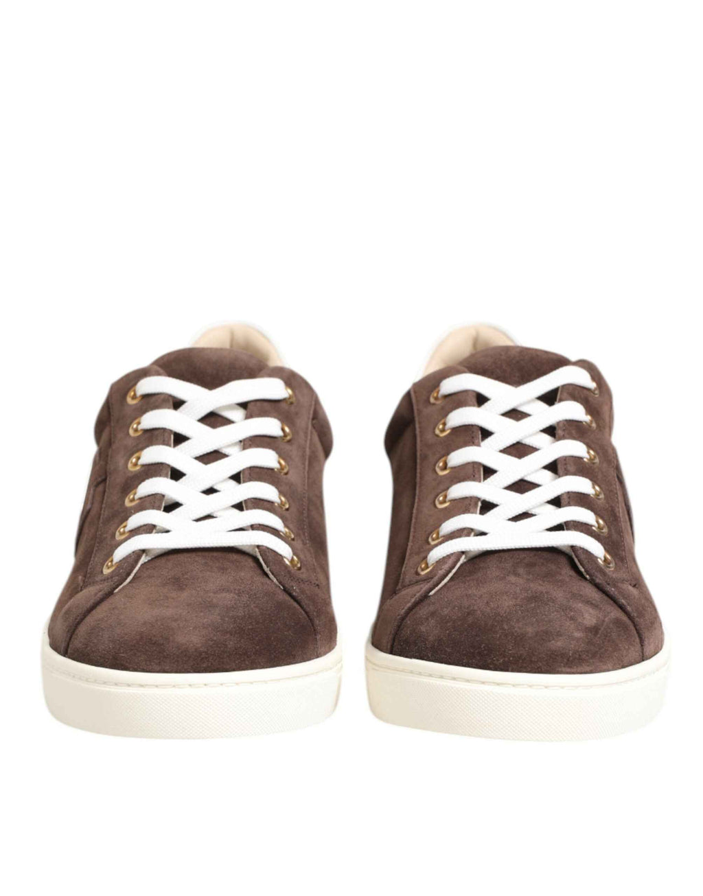 Dolce & Gabbana Brown Suede Leather Low Top Men Sneakers Shoes