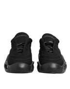 Dolce & Gabbana Black Lace Up Wave Low Top Men Sneaker Shoes