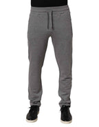 Dolce & Gabbana Cotton Jogger Sweatpants Trouser Gray