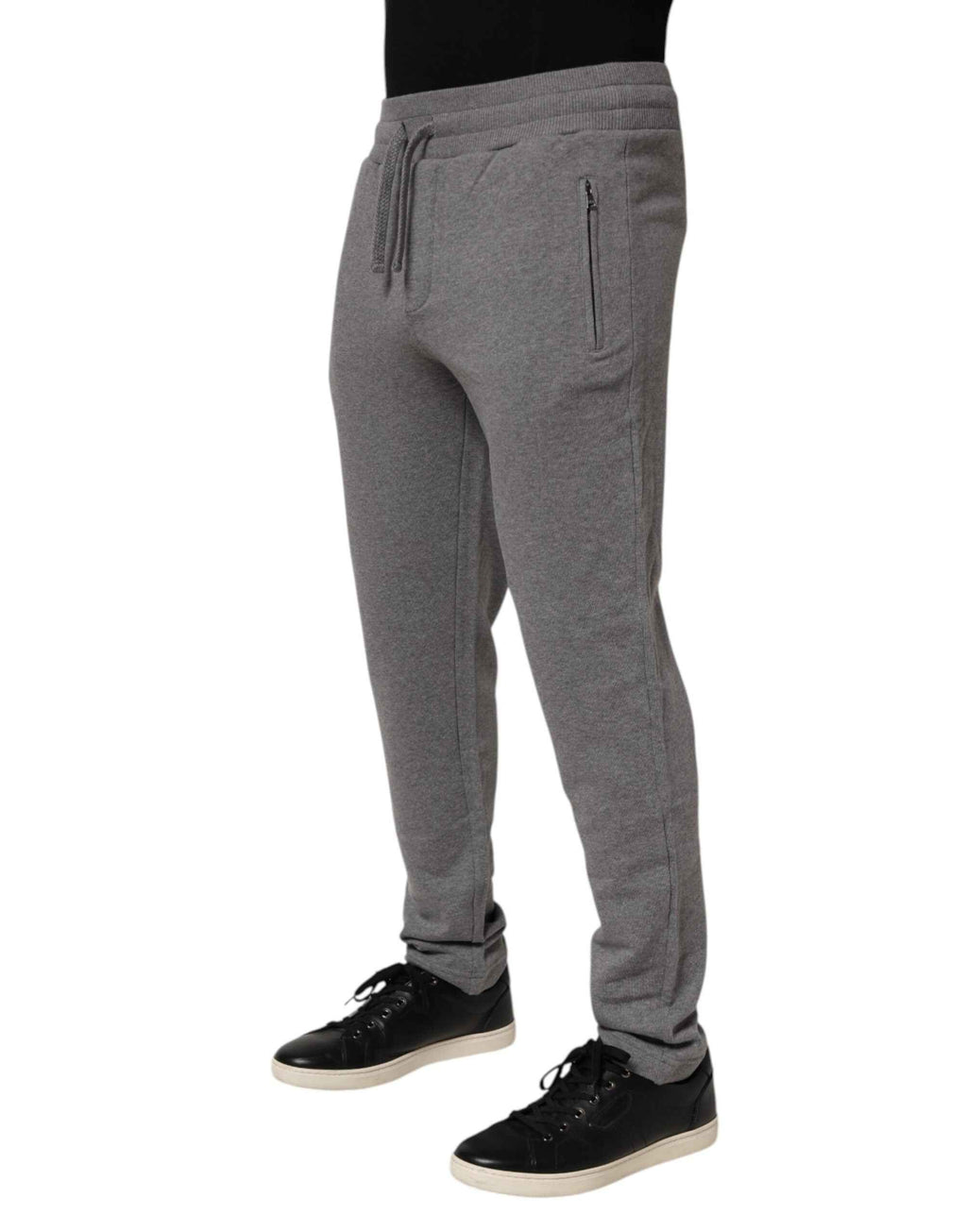 Dolce & Gabbana Cotton Jogger Sweatpants Trouser Gray