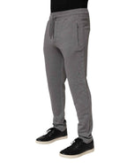 Dolce & Gabbana Cotton Jogger Sweatpants Trouser Gray