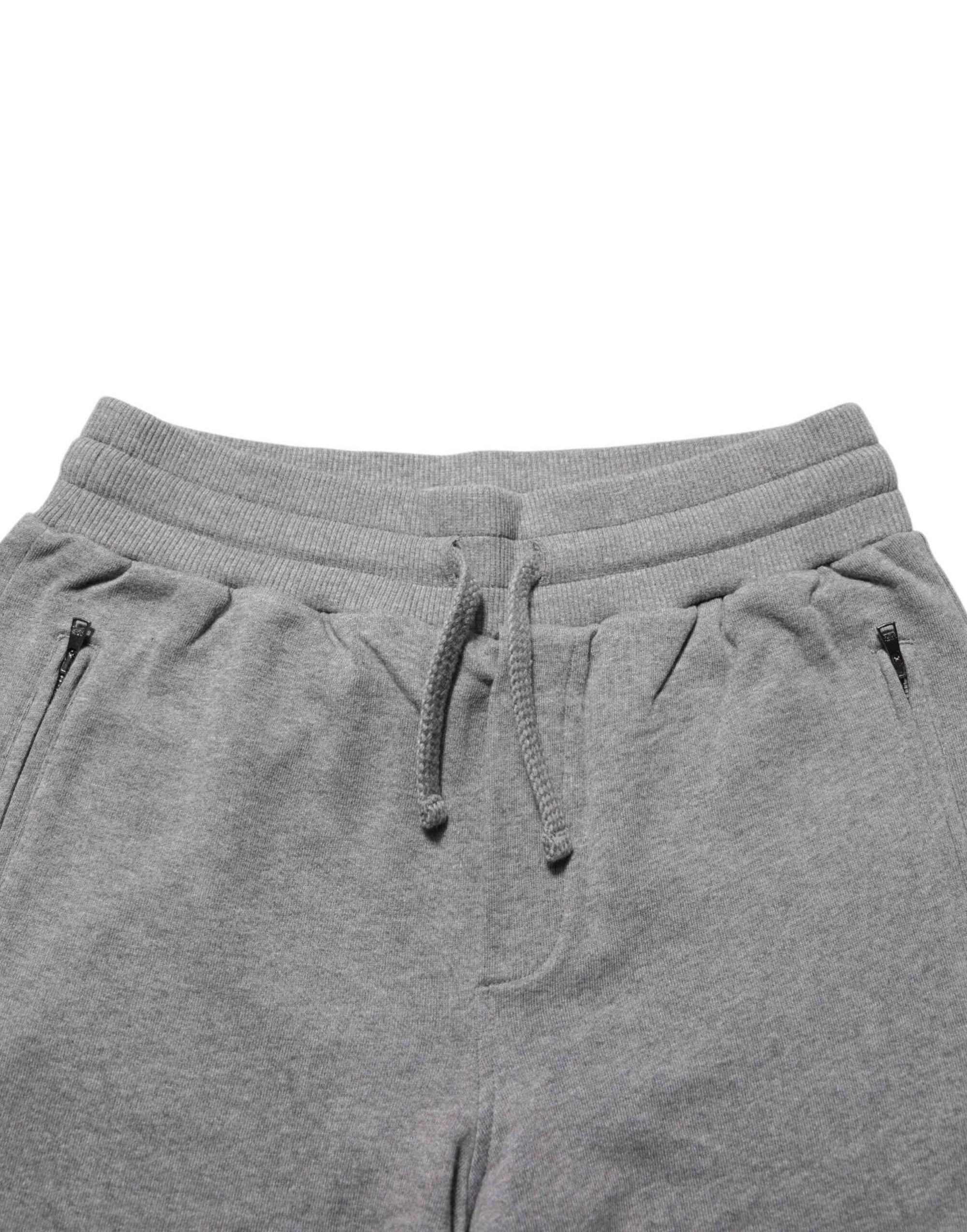 Dolce & Gabbana Cotton Jogger Sweatpants Trouser Gray