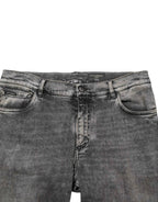 Dolce & Gabbana Gray Cotton Stretch Slim Fit Men Denim Jeans