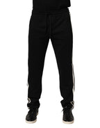 Dolce & Gabbana Black Cotton Jogger Sweatpants Trouser Pants