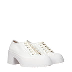 Marni White Leather Platform Sneakers