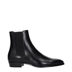 Celine Black Leather Ankle Boots