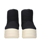 Rick Owens Black Fabric Ankle Boots
