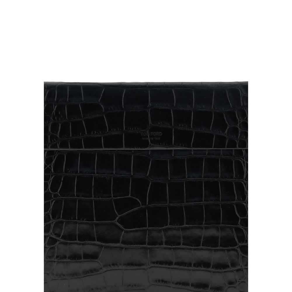 Tom Ford Crocodile print leather Pouch
