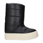 Rick Owens Black Leather Ankle Boots