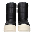 Rick Owens Black Leather Ankle Boots