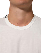 Dolce & Gabbana White Cotton Goodluck 2020 Crew Neck T-shirt