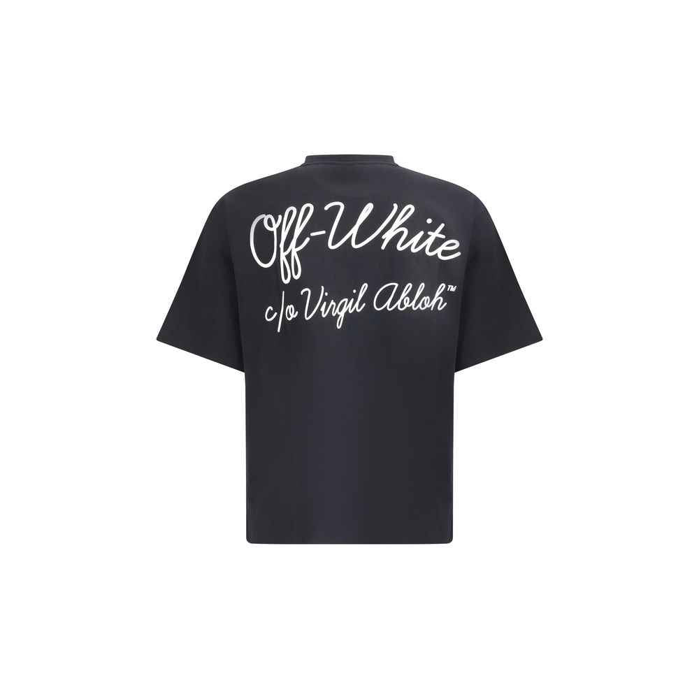 Off-White Black Cotton T-Shirt