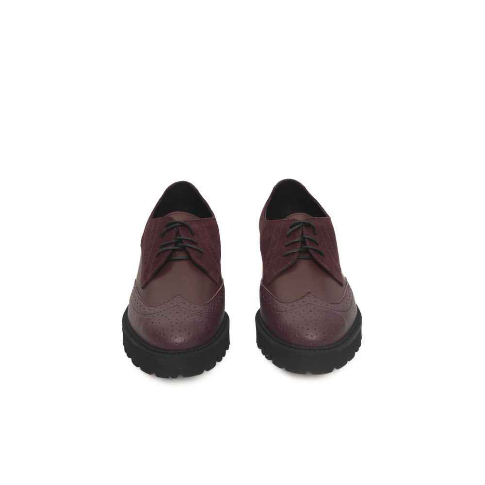 Cerruti 1881 Burgundy Cowhide Women Loafer