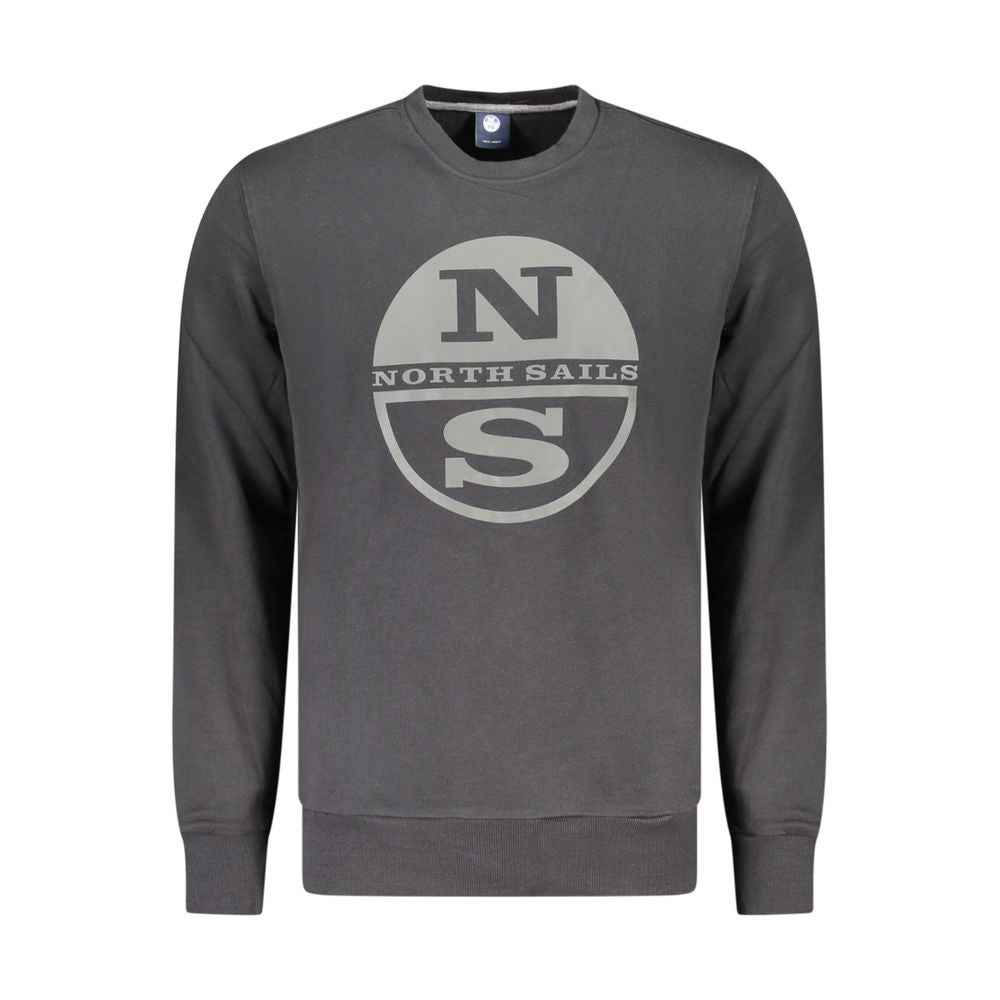 North Sails Black Cotton Sweatshirt