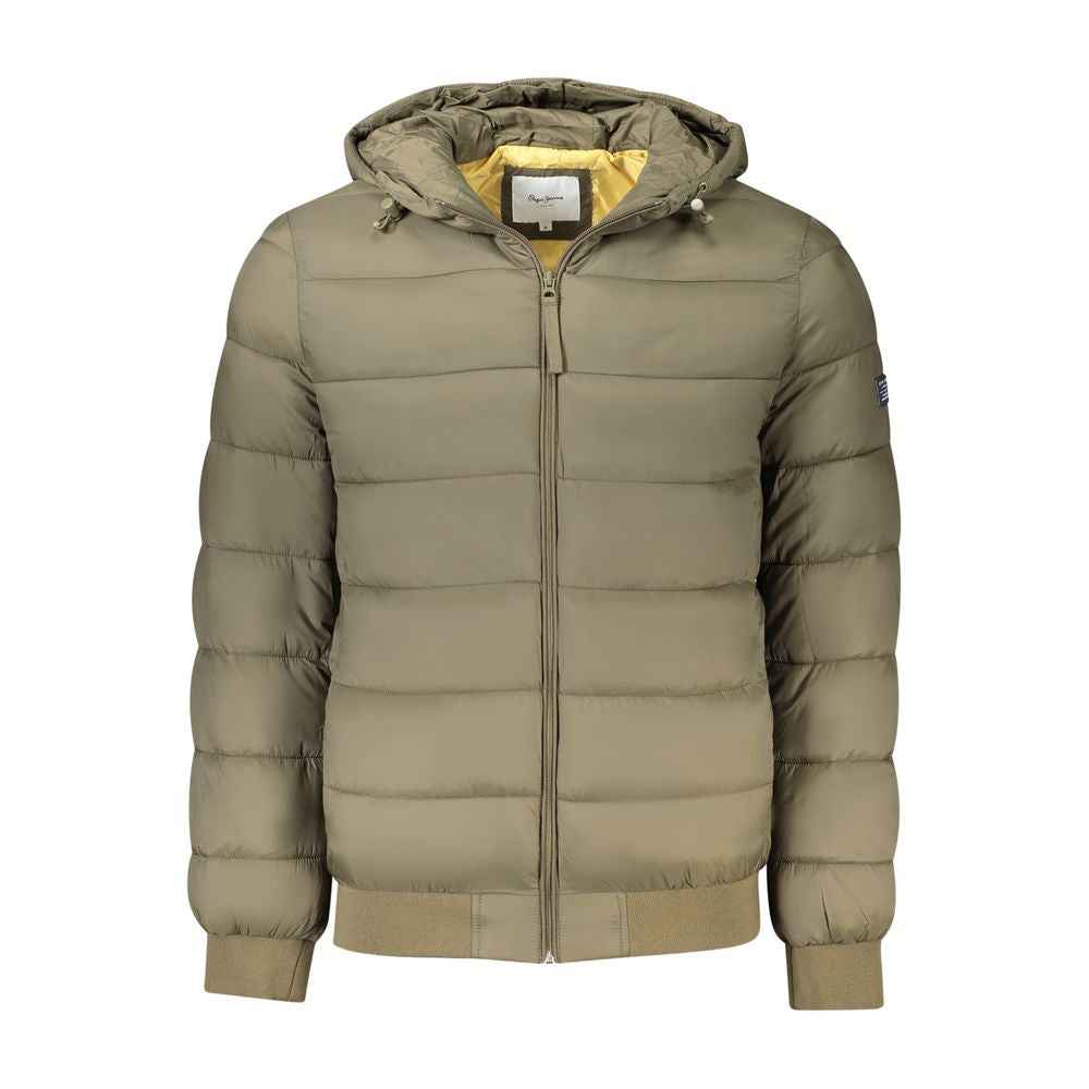 Pepe Jeans Brown Polyamide Jackets & Coat