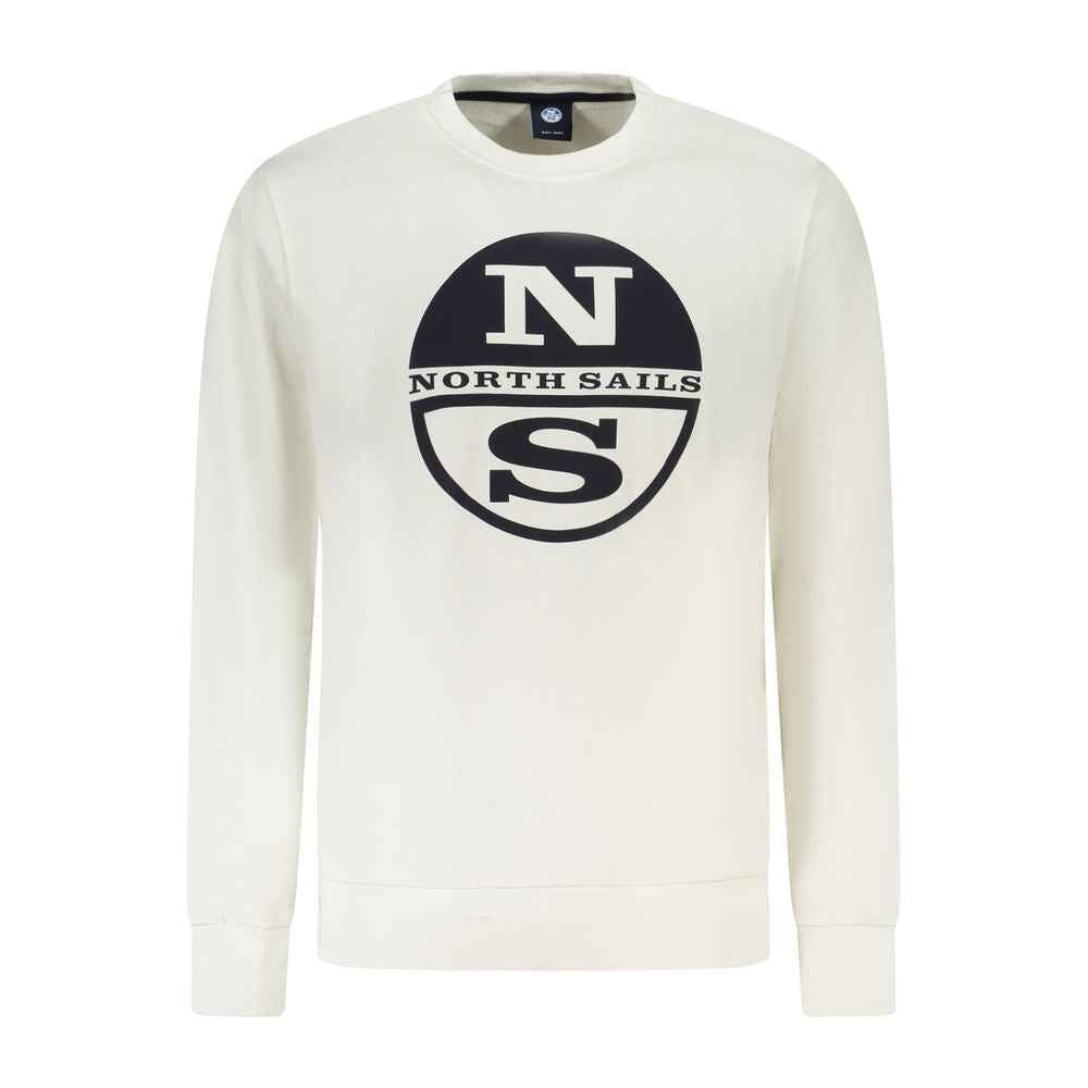 North Sails White Cotton Sweatshirt