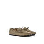 Tod's Beige Suede Leather Moccassin