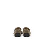 Tod's Beige Suede Leather Moccassin