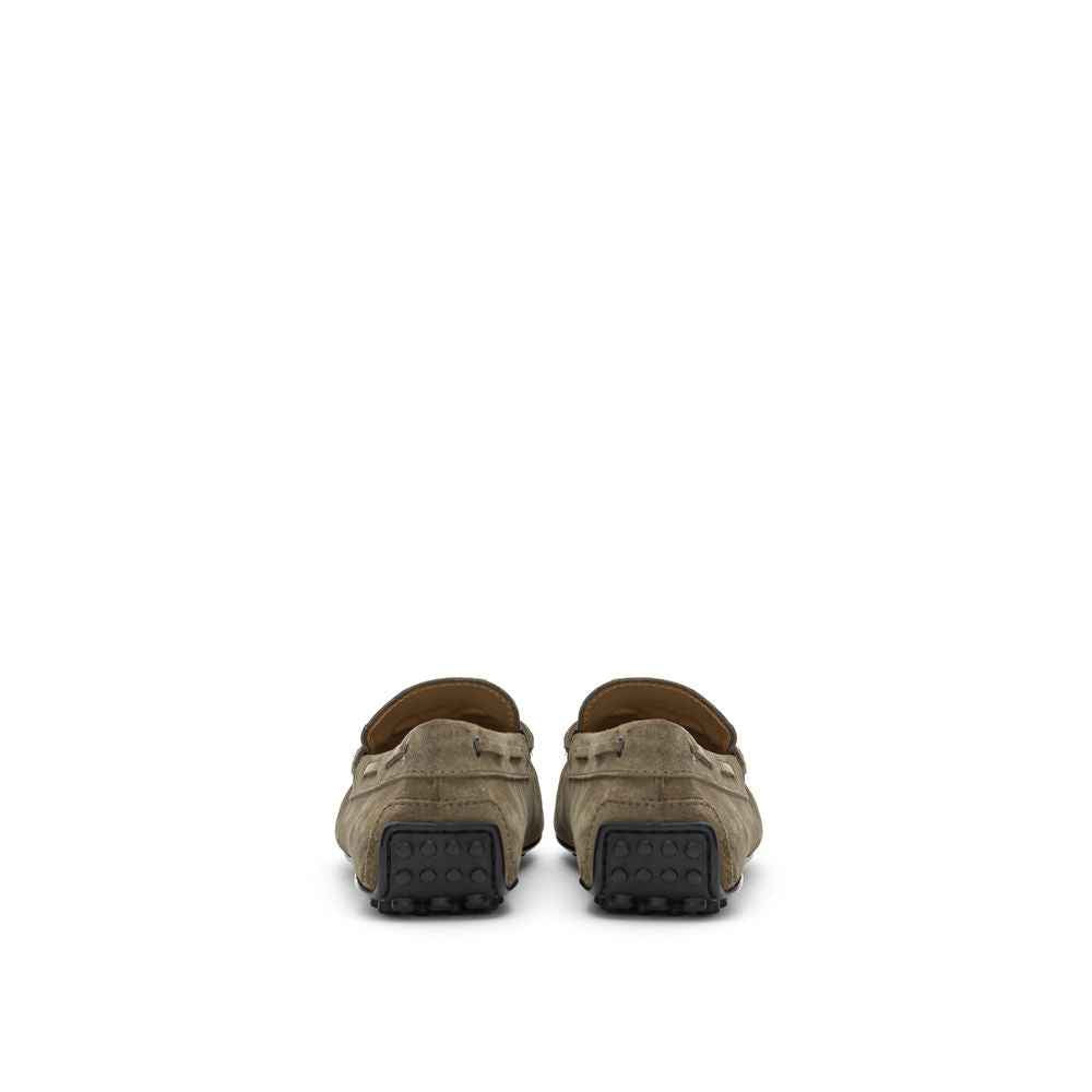 Tod's Beige Suede Leather Moccassin