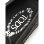 Tod's Gray Nubuc Leather Moccassin