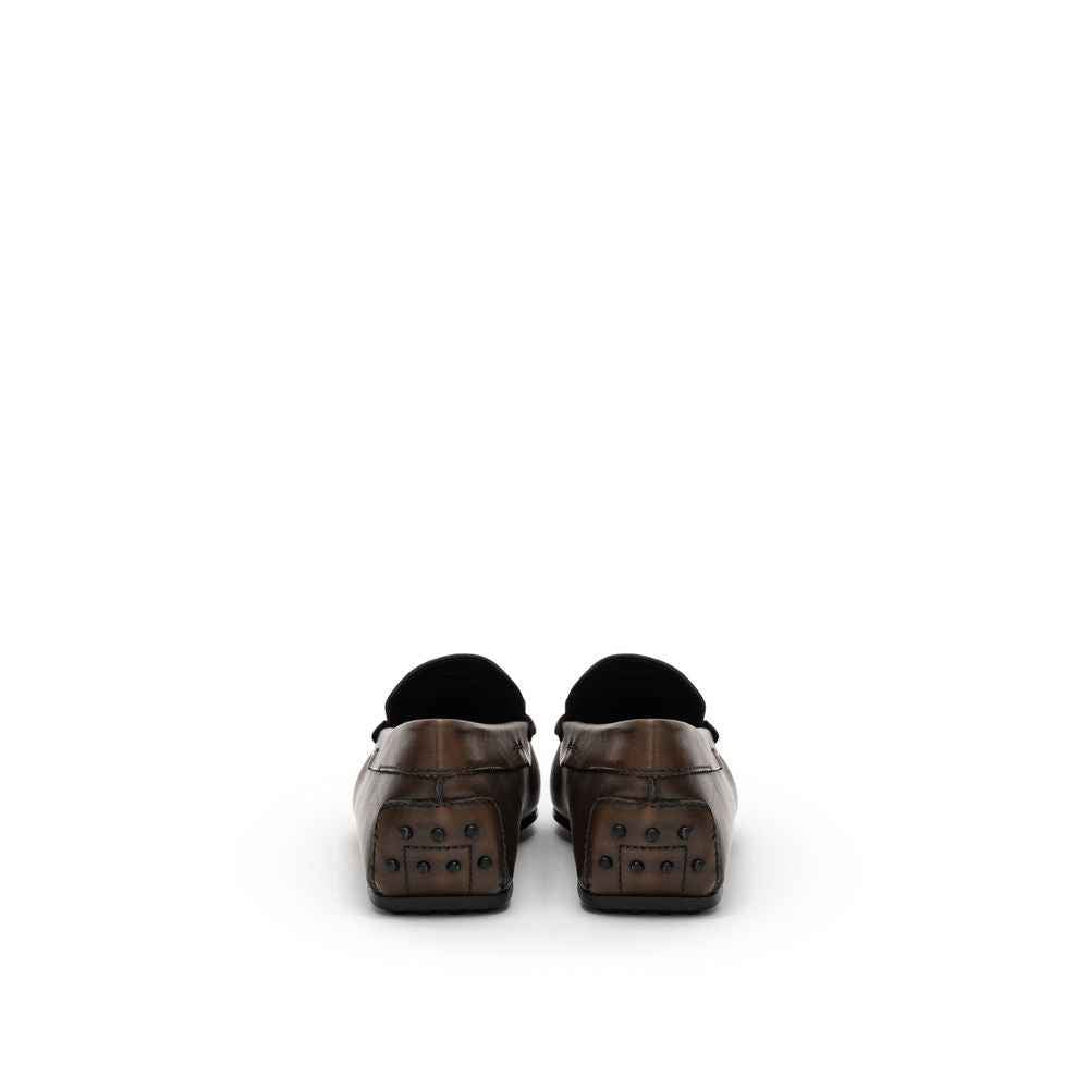 Tod's Brown Leather Moccassin