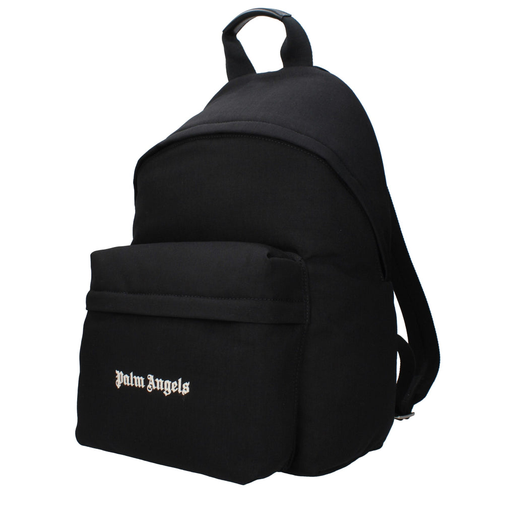 Palm Angels Black Fabric Backpack