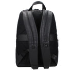 Piquadro Black Leather Backpack