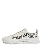 Dolce & Gabbana White Cotton NS1 Low Top Sneaker Shoes