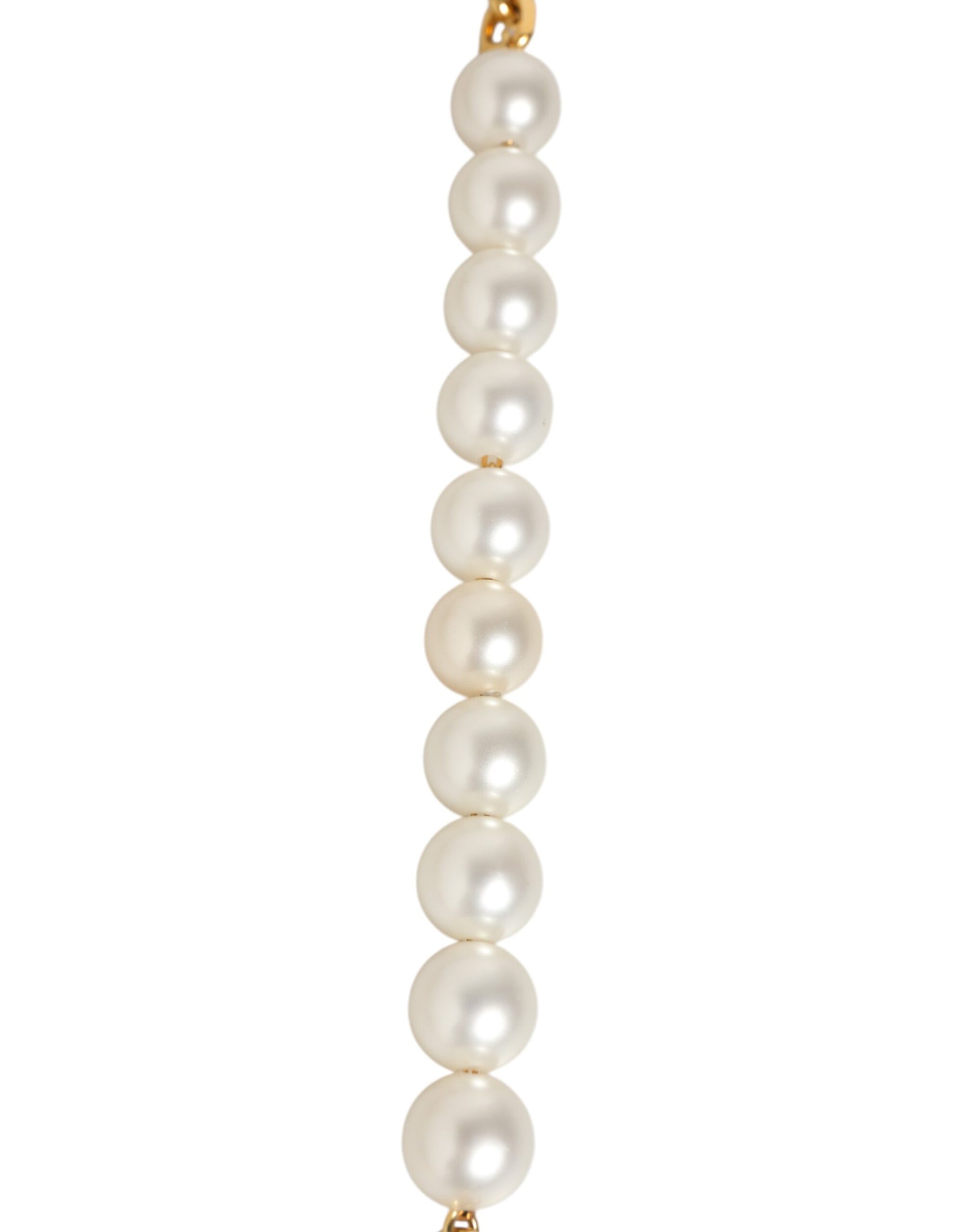 Dolce & Gabbana Black Leather Gold Chain Bag Accessory Shoulder Strap