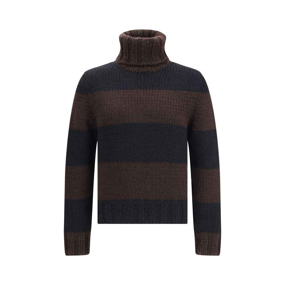 Dolce & Gabbana Striped Wool-Blend Turtleneck