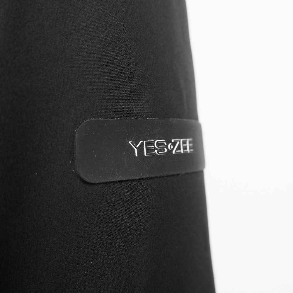 Yes Zee Black Nylon Jackets & Coat